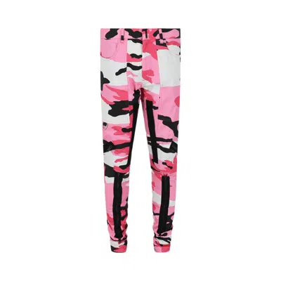 Pre-owned Givenchy Camo Print Pants 'black/white/pink' | Men's Size 54