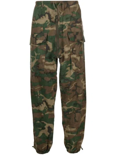 GIVENCHY CAMOU PRINT COTTON TROUSERS