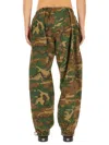 Givenchy Camouflage-print Cotton Cargo Trousers In Green
