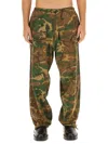 Givenchy Camouflage-print Cotton Cargo Trousers In Green