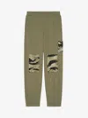 Givenchy Camouflage Patch Wool Jogging Pants In Green