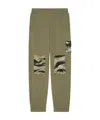 Givenchy Camouflage Patch Wool Jogging Pants In Green