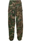 Givenchy Camouflage-print Cotton Cargo Trousers In Brown