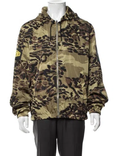 Pre-owned Givenchy Camouflage Print Jacket W/ Tags In Green
