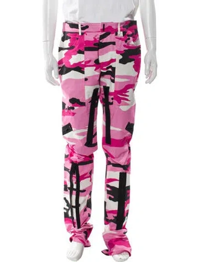 Pre-owned Givenchy Camouflage Print Joggers In Pink