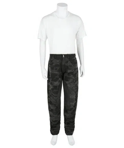 Pre-owned Givenchy Camouflage Print Straight-leg Jeans W/ Tags In Brown