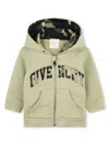 Givenchy Camouflage-print Zip-up Hoodie In Green