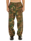 Givenchy Camouflage-print Cotton Cargo Trousers In Green