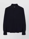 Givenchy Camp Collar Wool Blend Shirt