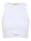 Givenchy Cropped Tank Top In Cotton With Band Clothing In White