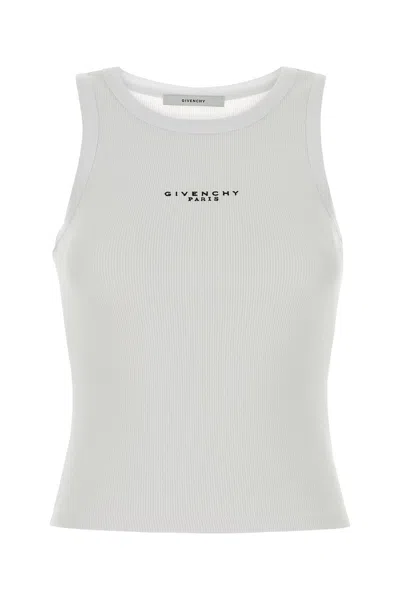 Givenchy Women White Stretch Cotton Tank Top In Multi