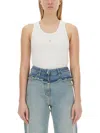 Givenchy Cotton Slim Tank Top In White