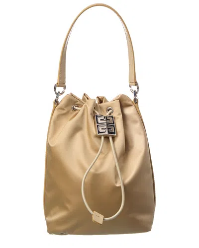 Givenchy Canvas & Leather Bucket Bag In Sand