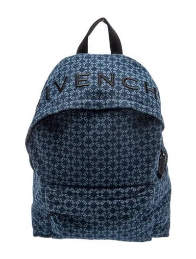Pre-owned Givenchy Canvas Backpack In Blue