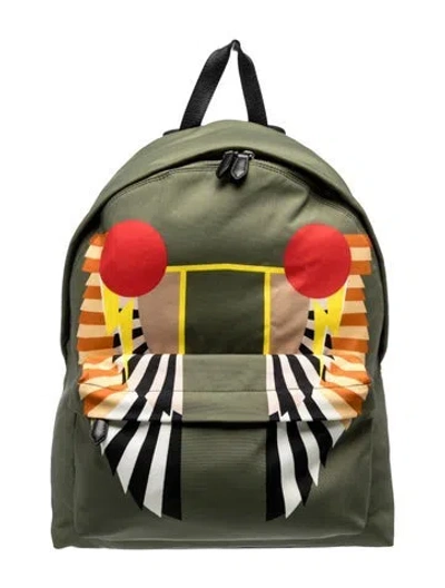 Pre-owned Givenchy Canvas Backpack In Green