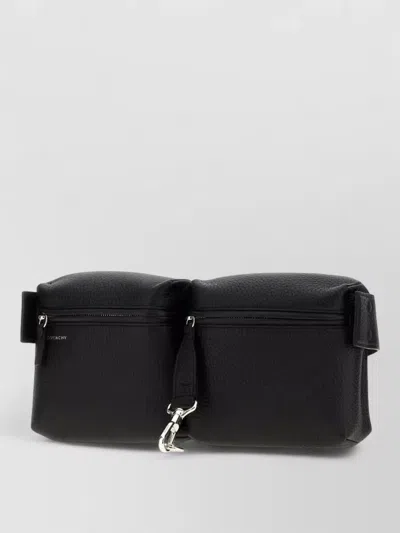 Givenchy Canvas Belt Bag Multipocket Adjustable Strap In Black