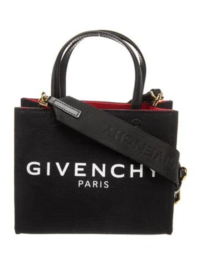 Pre-owned Givenchy Canvas Crossbody Bag In Black