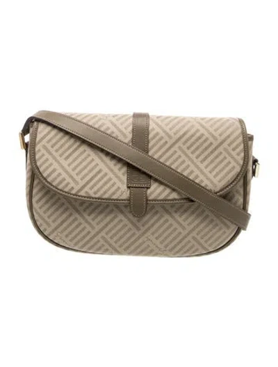 Pre-owned Givenchy Canvas Crossbody Bag In Neutral