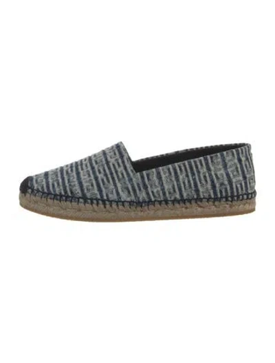 Pre-owned Givenchy Canvas Graphic Print Espadrilles In Blue