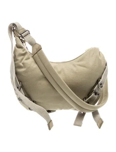 Pre-owned Givenchy Canvas Hobo W/ Tags In Green
