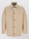 Givenchy Canvas Jacket Collared Design Back Yoke In Brown