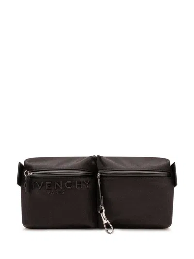 Givenchy Canvas Mini Bum Handbag In Black