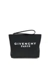 Givenchy Canvas Pouch Bag In Black