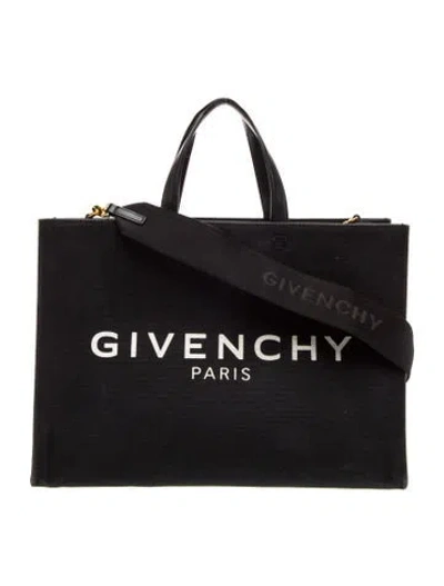 Pre-owned Givenchy Canvas Shoulder Bag In Black