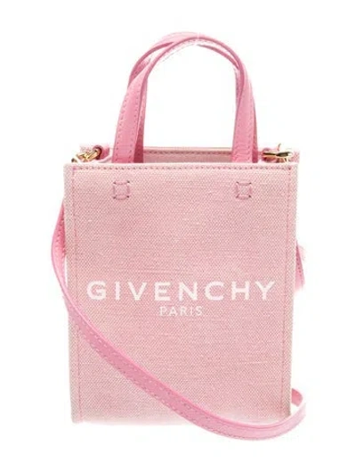 Pre-owned Givenchy Canvas Shoulder Bag In Pink