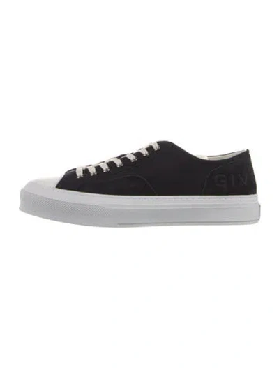 Pre-owned Givenchy Canvas Sneakers In Black