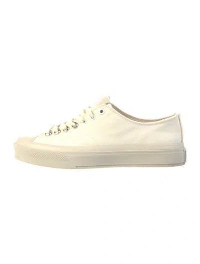 Pre-owned Givenchy Canvas Sneakers In White