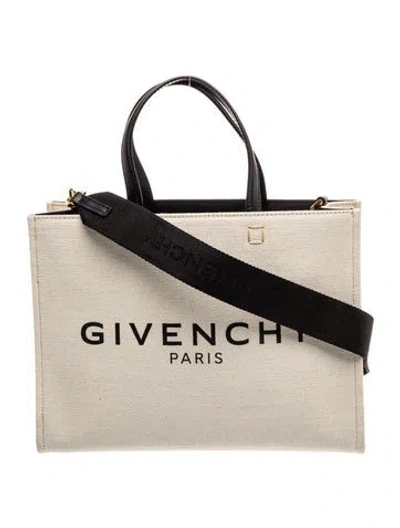 Pre-owned Givenchy Canvas Top Handle Bag 2023 In Neutral