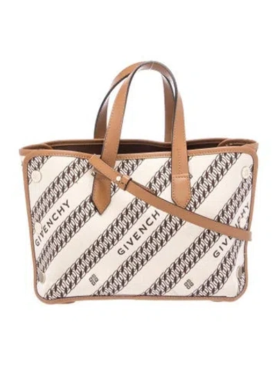 Pre-owned Givenchy Canvas Top Handle Bag In Brown