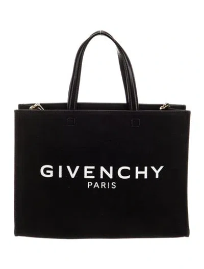 Pre-owned Givenchy Canvas Tote In Black