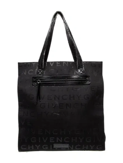 Pre-owned Givenchy Canvas Tote In Black