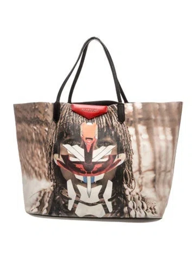 Pre-owned Givenchy Canvas Tote In Brown