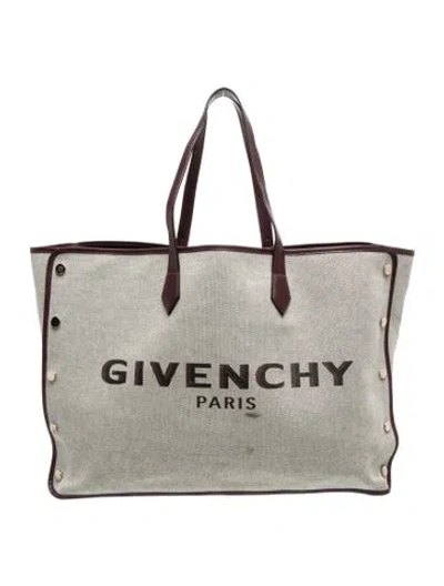 Pre-owned Givenchy Canvas Tote In Gray