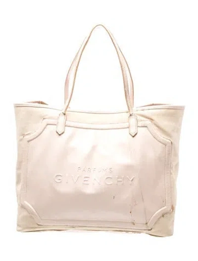 Pre-owned Givenchy Canvas Tote In Neutral