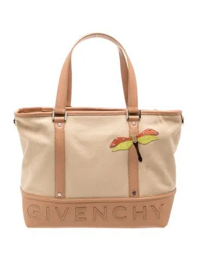 Pre-owned Givenchy Canvas Tote In Neutral