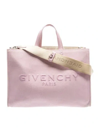 Pre-owned Givenchy Canvas Tote In Pink