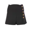 Givenchy Shorts In Wool And Mohair With Buttons In Black