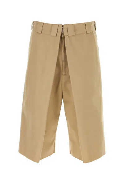GIVENCHY CAPPUCCINO POLYESTER BLEND BERMUDA SHORTS