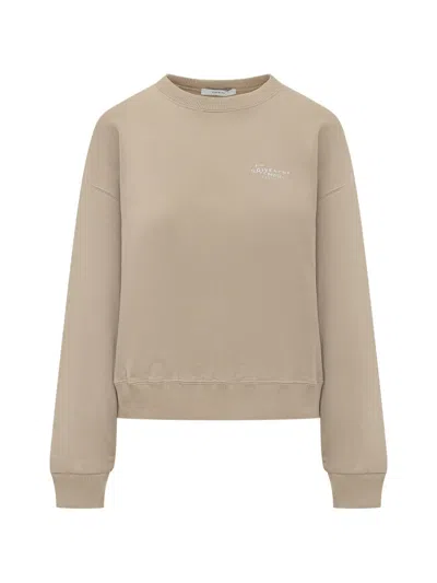 Givenchy Cappuccino Text Sweatshirt In Brown