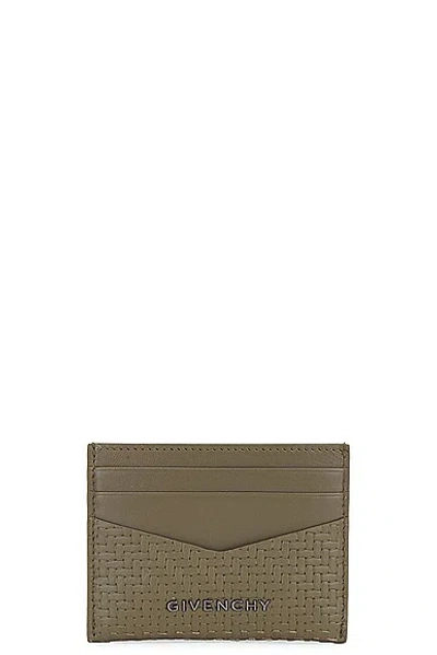 Givenchy Card Holder 2x3 Cc In Khaki