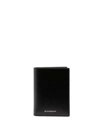 Givenchy Logo-print Leather Wallet In Black