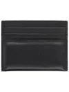 Givenchy Men Black Card Holder With Embossed Logo Lettering On Front And Rear In Leather Man In Black