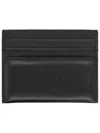 Givenchy Men Black Card Holder With Embossed Logo Lettering On Front And Rear In Leather Man In Black
