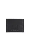 Givenchy Logo Glossed Leather Card Holder In Black
