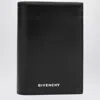 Givenchy Card Holder Black Leather Classique 4g Men In Black