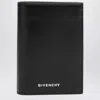 Givenchy Card Holder Black Leather Classique 4g Men In Black